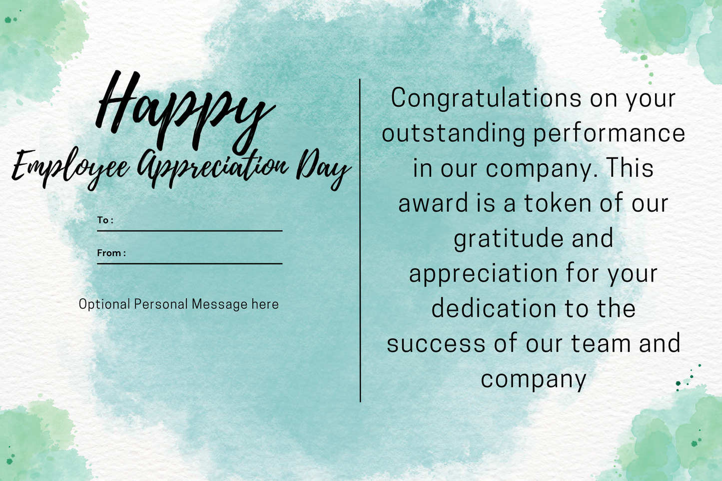 Employee Appreciation