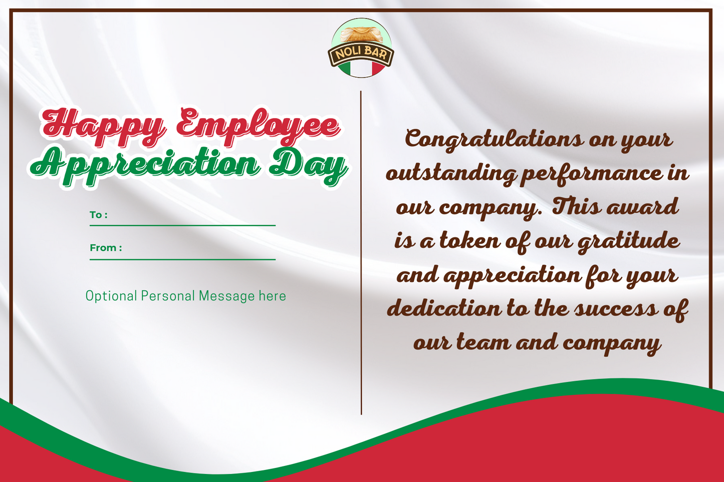 Employee Appreciation